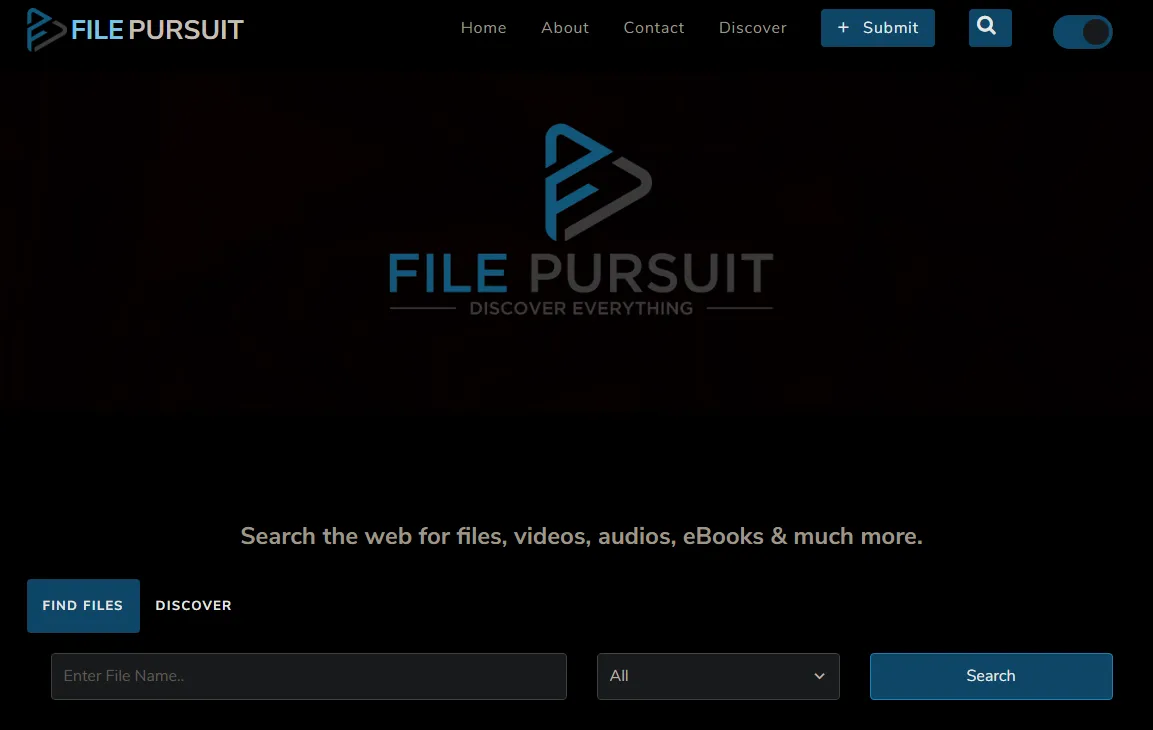 FilePursuit - A Specialized Search Engine Designed to Help Users Find Specific Files Located on Web Servers