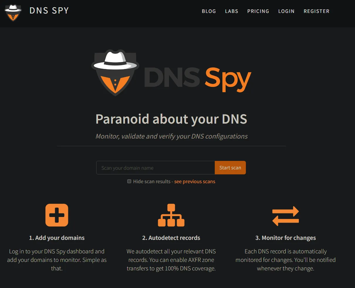 DNS Spy: A Tool that Monitors and Analyzes DNS Configurations in Real-Time