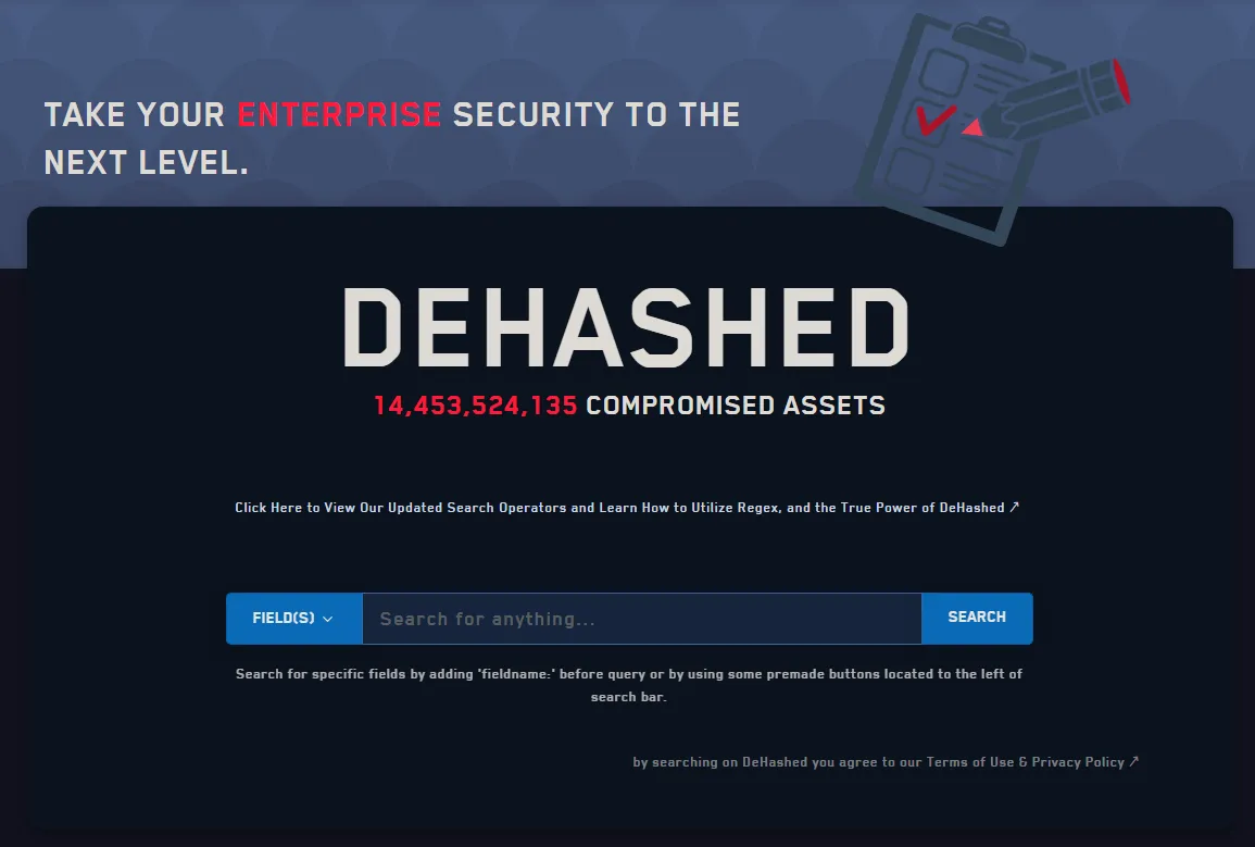 DeHashed - DeHashed helps prevent ATO with their extensive data set & breach notification solution