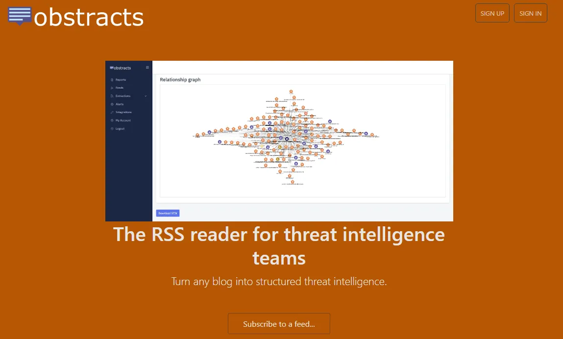 Obstracts: A Comprehensive Tool for Threat Intelligence and Risk Management