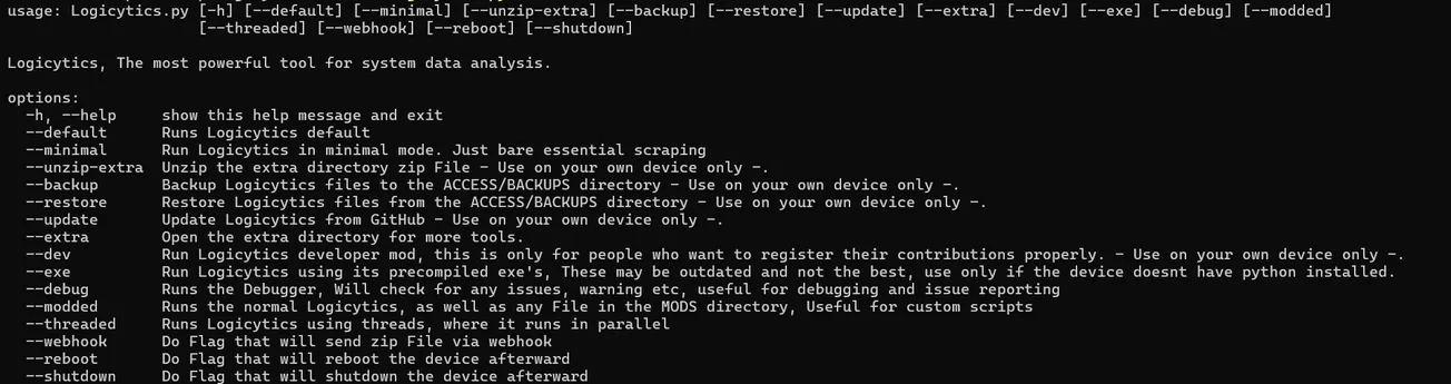 Logicytics: System Data Harvester