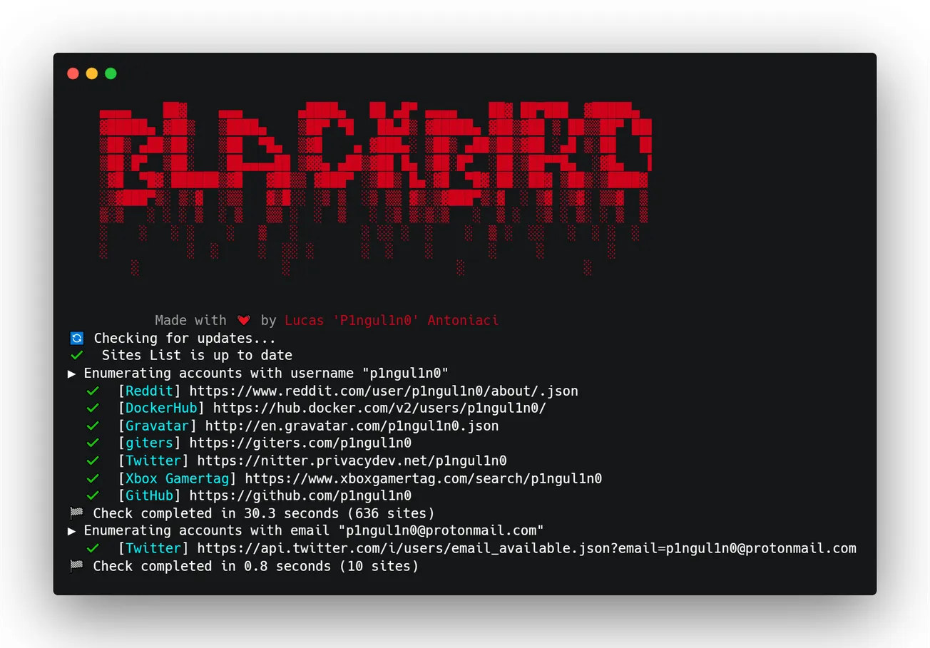 Blackbird is an #OSINT Tool Used to Search Accounts by Username and Emails Across Different Social Networks