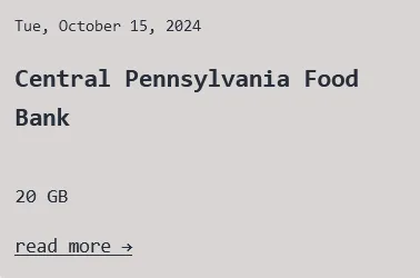 Central Pennsylvania Food Bank has Been Claimed a Victim to FOG Ransomware