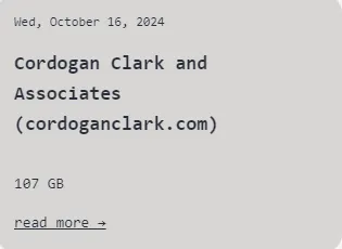 Cordogan Clark Has Been Name a Victim by FOG Ransomware