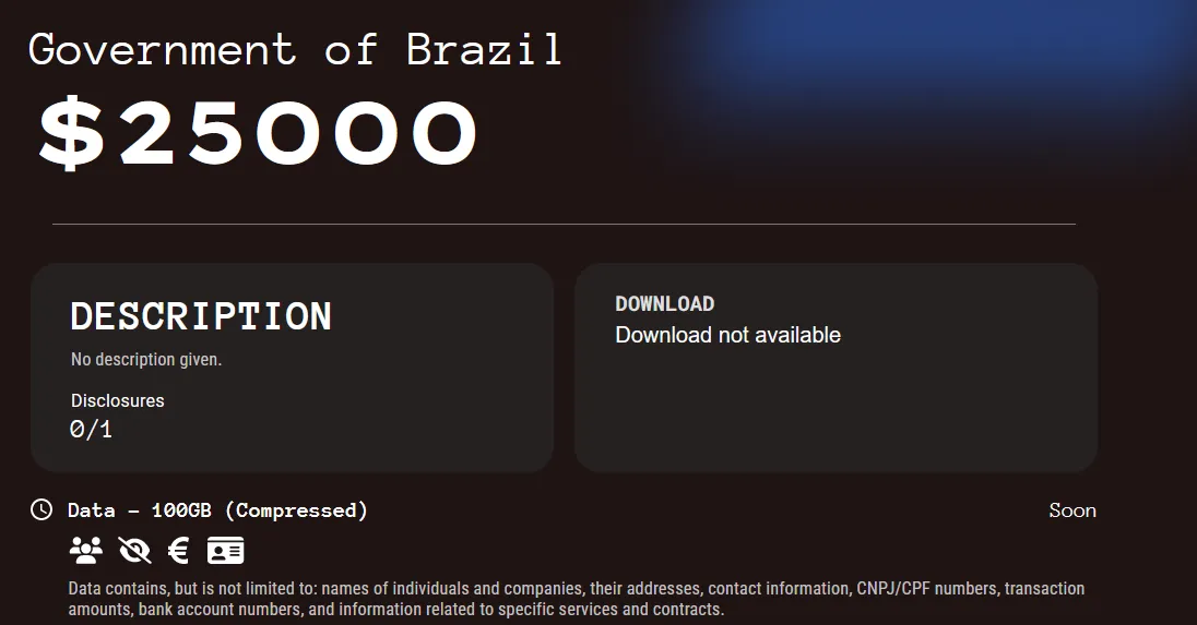 Government of Brazil Has Been Claimed a Victim to Kill Security Ransomware