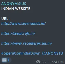 ANONYM∅US Defaced Multiple Websites