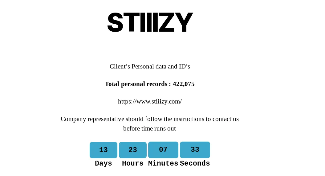 STIIIZY Has Gone Up in Smoke to Everest Ransomware