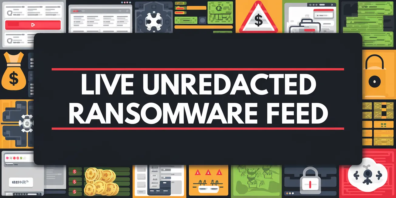 Live Unredacted Ransomware Feed (Pro Subscribers)