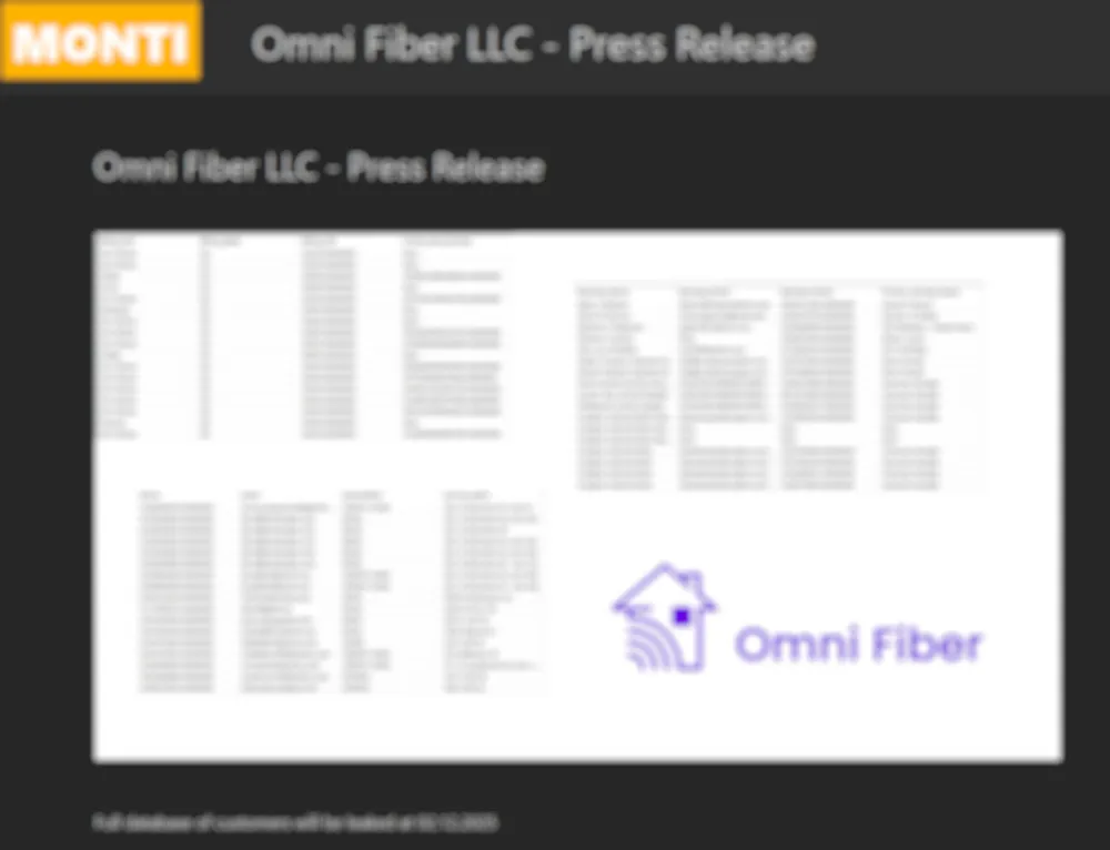 Omni Fiber, LLC Has Fallen Victim to MONTI Ransomware