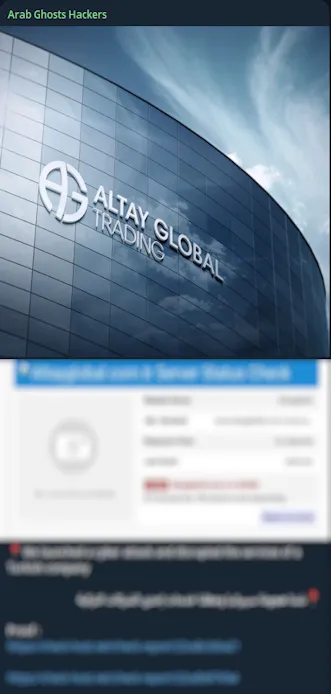 Arab Ghosts Hackers Targeted the Website of Altay Global Trading