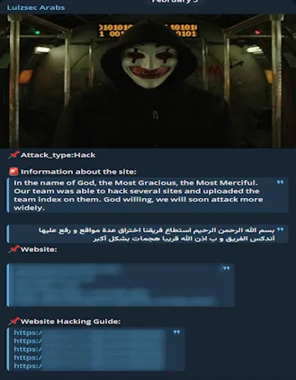 Lulzsec Arabs Defaced Multiple Websites