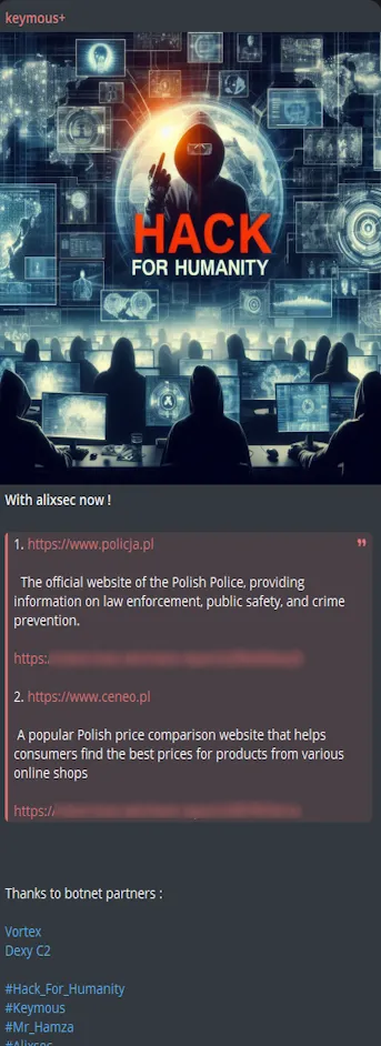 Keymous Targeted the Website of Polish Police