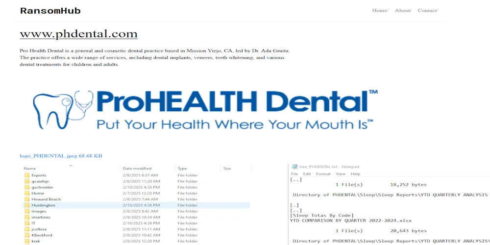 ProHEALTH Dental Has Fallen Victim to RansomHub Ransomware