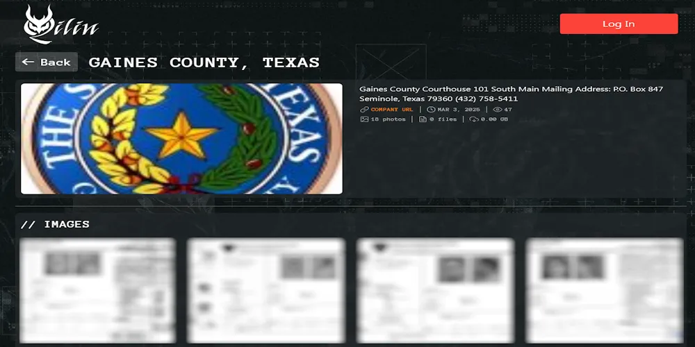 Gaines County, Texas Falls Victim to Qilin Ransomware, Sensitive Government Data Exposed