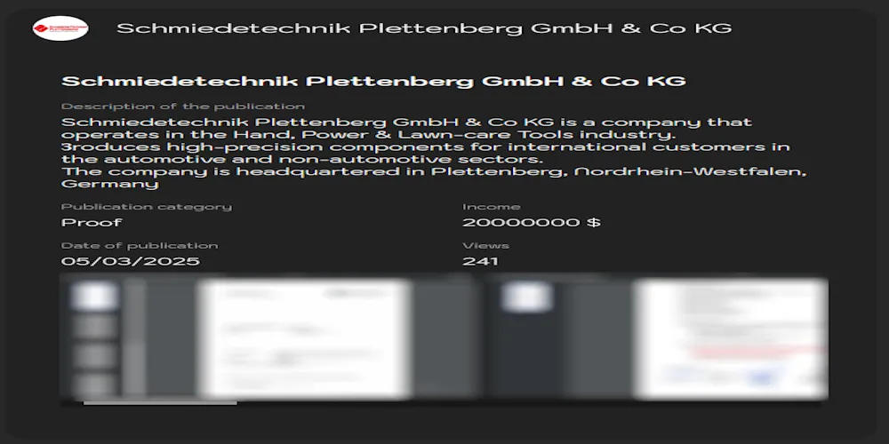 Schmiedetechnik Plettenberg GmbH & Co. KG Has Fallen Victim to LYNX Ransomware