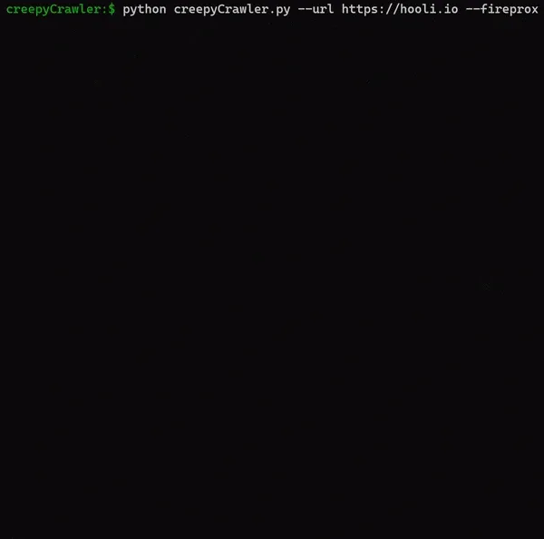 creepyCrawler: OSINT tool to crawl a site and extract useful recon info