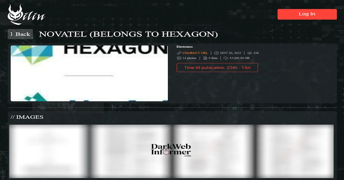 NovAtel Falls Victim to Qilin Ransomware, Claiming 35TB of Stolen Data