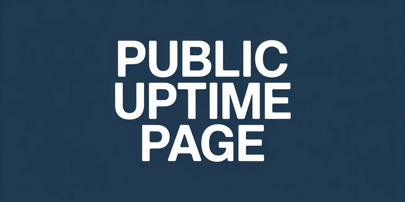 Public Uptime Page