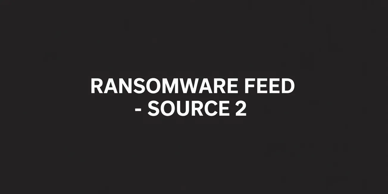 Ransomware Feed – Source 2 (Pro and Elite Subscribers)