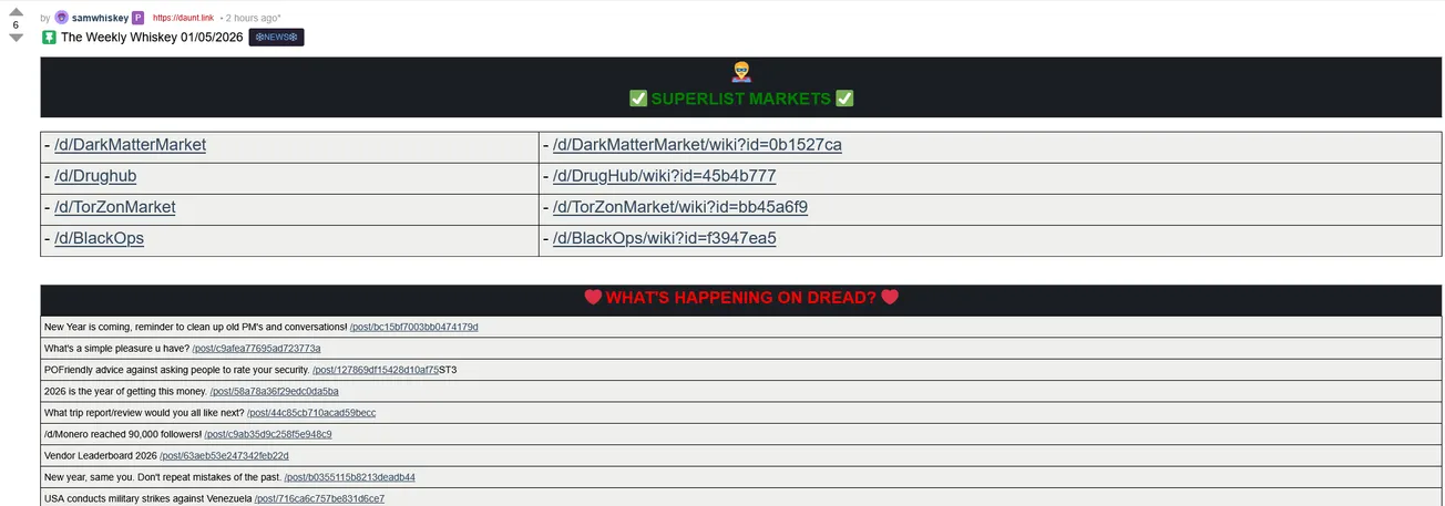 The Weekly Whiskey - 01/05/2026